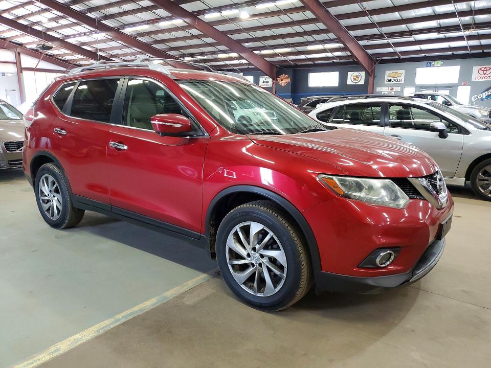 2014 Nissan Rogue მანქანა იყიდება აუქციონზე, vin: 5N1AT2MV7EC821000, აუქციონის ნომერი: 61367476