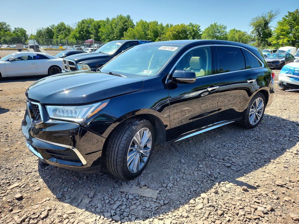61621266 :رقم المزاد ، 5J8YD4H53HL004165 vin ، 2017 Acura Mdx مزاد بيع