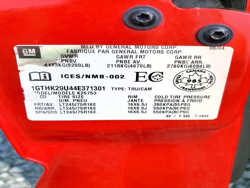 Продаж на аукціоні авто 2004 Gmc Sierra, vin: 1GTHK29U44E371301, номер лоту: 55387746