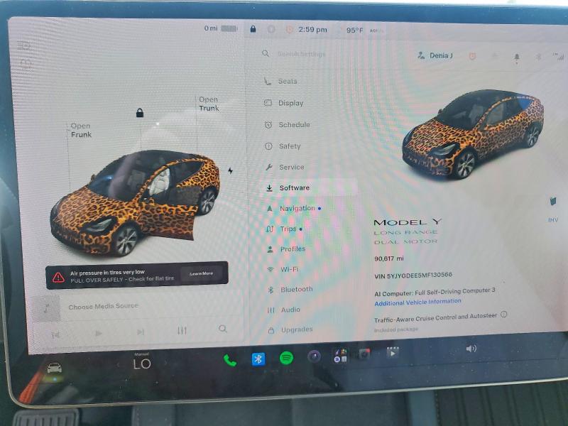 Aukcja sprzedaży 2021 Tesla Model Y, vin: 5YJYGDEE5MF130566, numer aukcji: 60674906