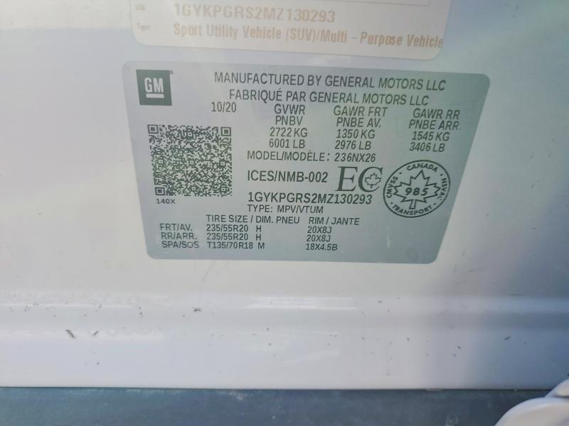 Aukcja sprzedaży 2021 Cadillac Xt6, vin: 1GYKPGRS2MZ130293, numer aukcji: 62258836