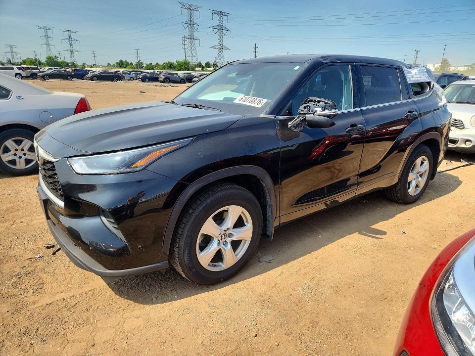 2021 Toyota Highlander მანქანა იყიდება აუქციონზე, vin: 5TDCZRBH1MS077893, აუქციონის ნომერი: 61078876