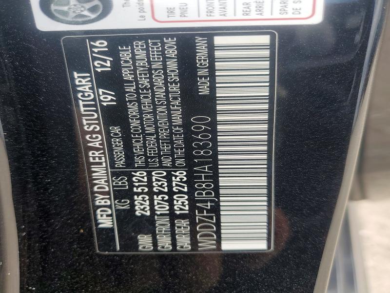 Продажа на аукционе авто 2017 Mercedes-benz E, vin: WDDZF4JB8HA183690, номер лота: 59156756