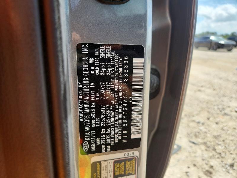 Auction sale of the 2018 Kia Sorento, vin: 5XYPG4A33JG338336, lot number: 59253706