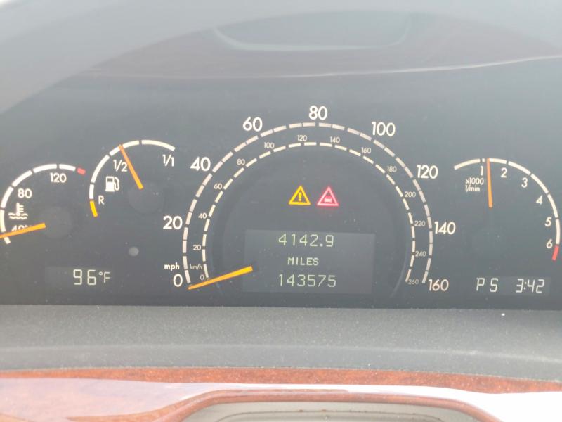 59325166 :رقم المزاد ، WDBNG83J24A405103 vin ، 2004 Mercedes-benz S مزاد بيع