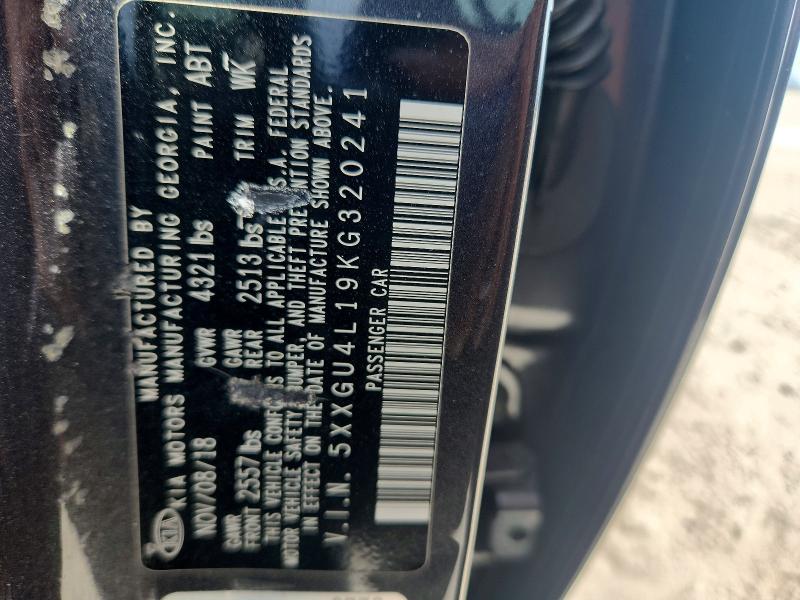 Продаж на аукціоні авто 2019 Kia Optima, vin: 5XXGU4L19KG320241, номер лоту: 63038286