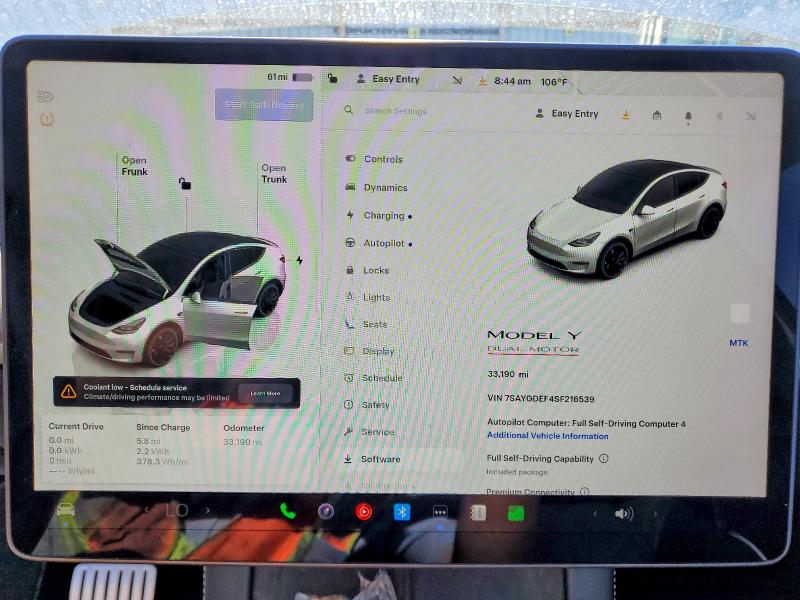 Aukcja sprzedaży 2025 Tesla Model Y, vin: 7SAYGDEF4SF216539, numer aukcji: 59845896