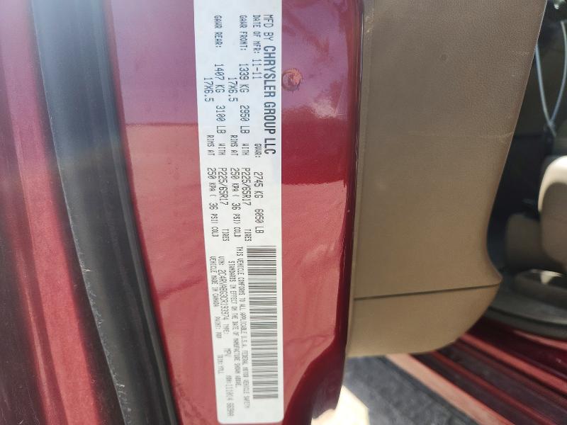 60935456 :رقم المزاد ، 2C4RVABG3CR193974 vin ، 2012 Volkswagen Routan مزاد بيع