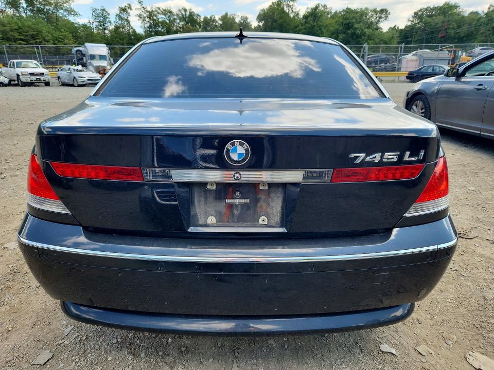2003 Bmw 745 მანქანა იყიდება აუქციონზე, vin: WBAGN63413DR09490, აუქციონის ნომერი: 63110396