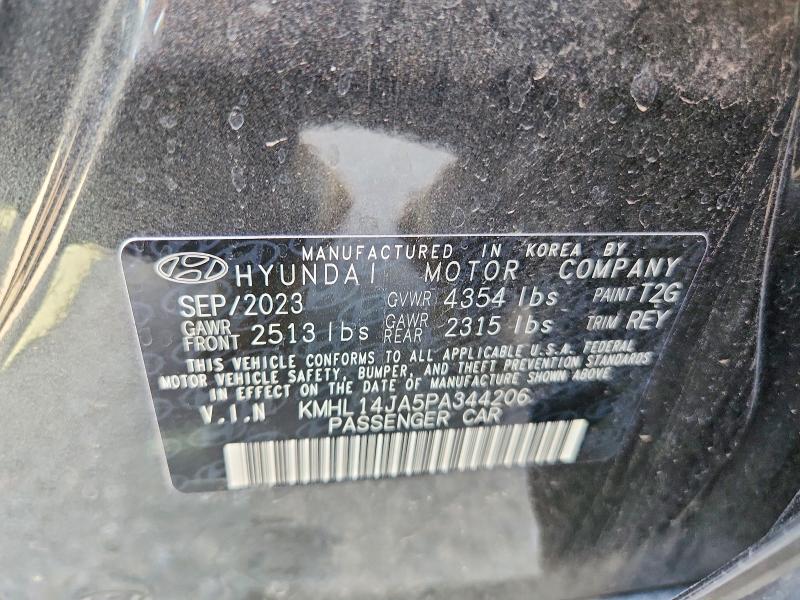 Продажа на аукционе авто 2023 Hyundai Sonata, vin: KMHL14JA5PA344206, номер лота: 62609536