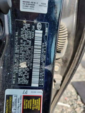 2013 Toyota Camry მანქანა იყიდება აუქციონზე, vin: 4T1BF1FK5DU713153, აუქციონის ნომერი: 62687876