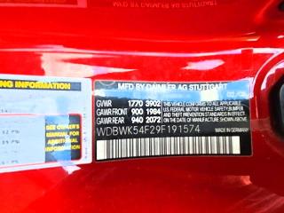 59165456 :رقم المزاد ، WDBWK54F29F191574 vin ، 2009 Mercedes-benz Slk مزاد بيع