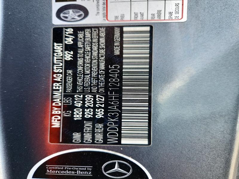 Aukcja sprzedaży 2017 Mercedes-benz Slc, vin: WDDPK3JA6HF128405, numer aukcji: 63612246