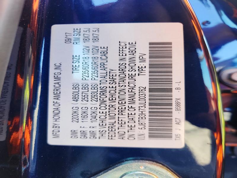 Продажа на аукционе авто 2018 Acura Rdx, vin: 5J8TB3H73JL003762, номер лота: 62912376