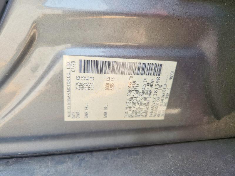 Aukcja sprzedaży 2020 Nissan Maxima, vin: 1N4AA6CV8LC381598, numer aukcji: 63140196