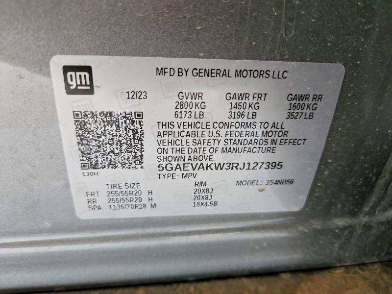 Продажа на аукционе авто 2024 Buick Enclave, vin: 5GAEVAKW3RJ127395, номер лота: 61976786