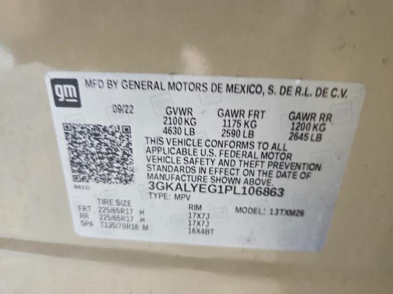 Aukcja sprzedaży 2023 Gmc Terrain, vin: 3GKALYEG1PL106863, numer aukcji: 60262906