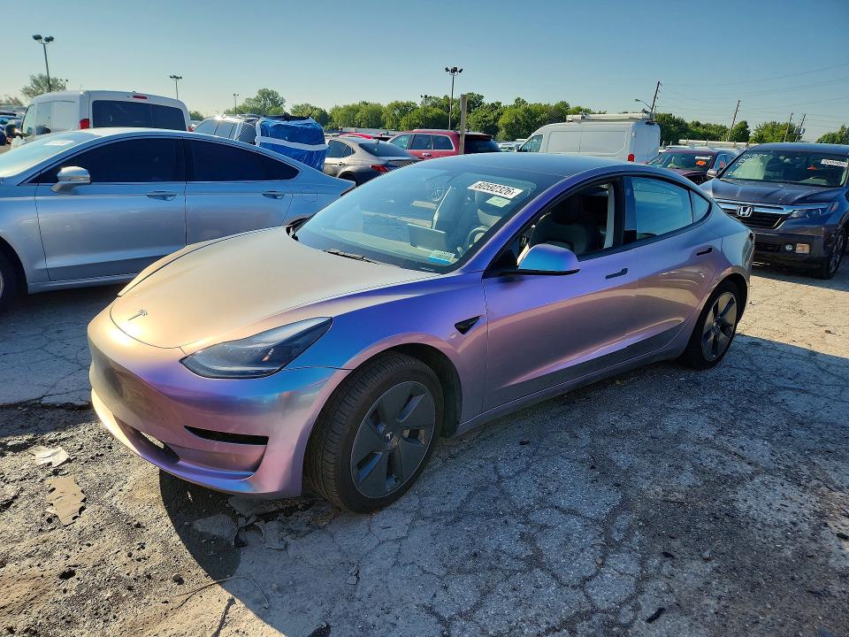 2022 Tesla Model 3 მანქანა იყიდება აუქციონზე, vin: 5YJ3E1EBXNF103997, აუქციონის ნომერი: 60592326