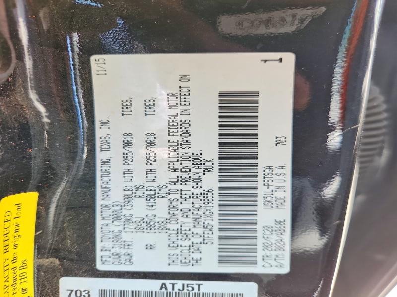 Aukcja sprzedaży 2016 Toyota Tundra, vin: 5TFEW5F1XGX198556, numer aukcji: 61913746