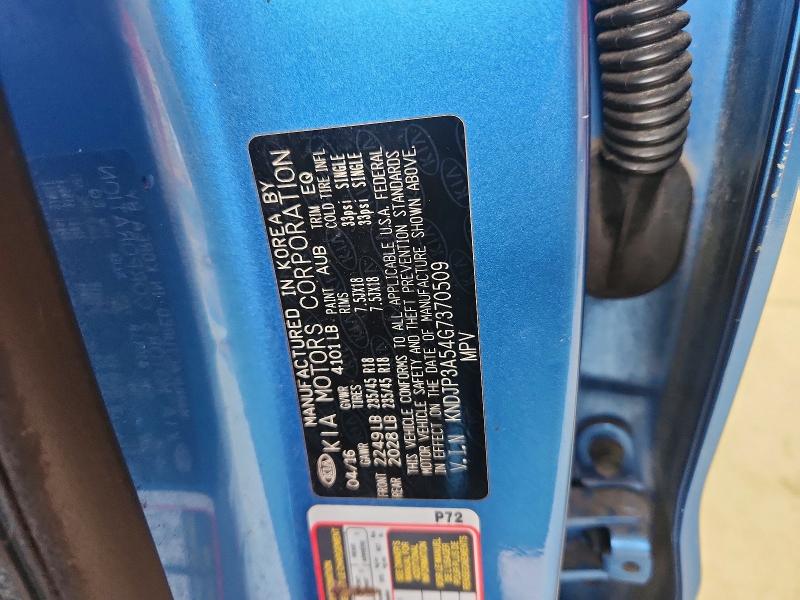 2016 Kia Soul მანქანა იყიდება აუქციონზე, vin: KNDJP3A54G7370509, აუქციონის ნომერი: 60012666