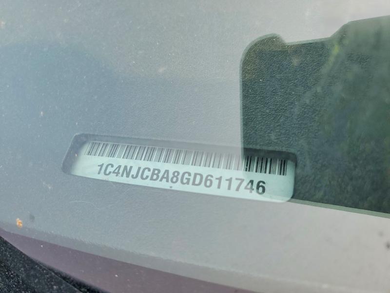 Aukcja sprzedaży 2016 Jeep Compass, vin: 1C4NJCBA8GD611746, numer aukcji: 60804866