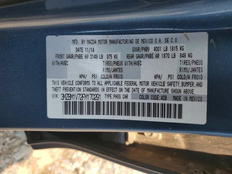 Aukcja sprzedaży 2015 Mazda 3, vin: 3MZBM1V72FM170291, numer aukcji: 63036366