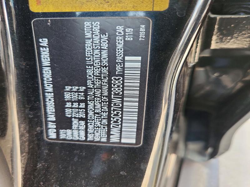 Aukcja sprzedaży 2016 Mini Cooper, vin: WMWZC5C57GWT38583, numer aukcji: 60176816
