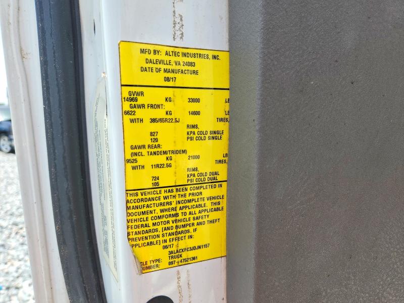 2018 Freightliner M2 მანქანა იყიდება აუქციონზე, vin: 3ALACXFC3JDJN1157, აუქციონის ნომერი: 59144136