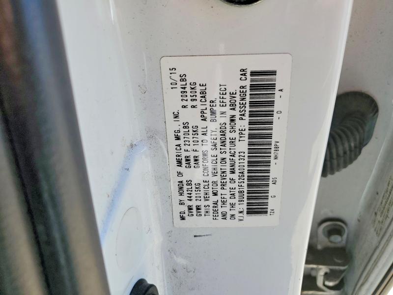 Продажа на аукционе авто 2016 Acura Tlx, vin: 19UUB1F52GA001323, номер лота: 60178386