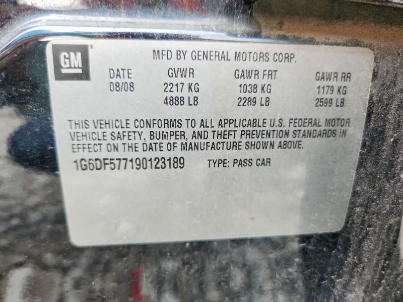Продаж на аукціоні авто 2009 Cadillac Cts, vin: 1G6DF577190123189, номер лоту: 60187436
