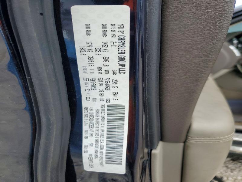 62847006 :رقم المزاد ، 1D4RD4GG4BC638147 vin ، 2011 Dodge Durango مزاد بيع