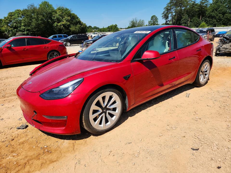 62949786 :رقم المزاد ، 5YJ3E1EB2NF179794 vin ، 2022 Tesla Model 3 مزاد بيع