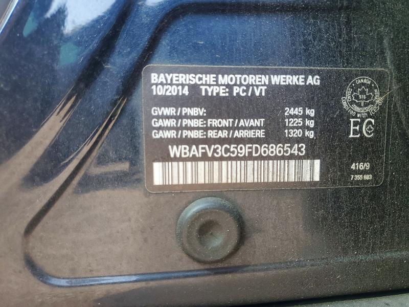 60811556 :رقم المزاد ، WBAFV3C59FD686543 vin ، 2015 Bmw 535 مزاد بيع