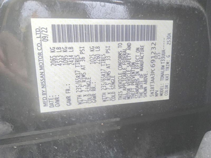 Aukcja sprzedaży 2023 Nissan Rogue, vin: 5N1BT3AA3PC691232, numer aukcji: 62006096