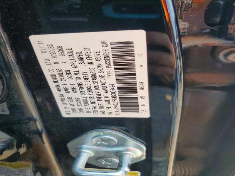 Aukcja sprzedaży 2011 Acura Tsx, vin: JH4CU2F61BC006494, numer aukcji: 58292416