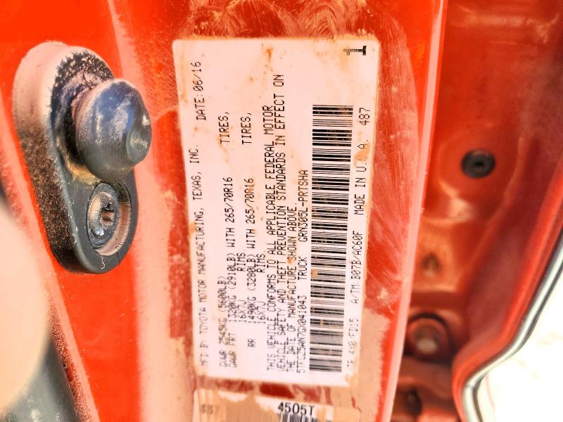 Aukcja sprzedaży 2016 Toyota Tacoma, vin: 5TFCZ5AN7GX041043, numer aukcji: 62468306