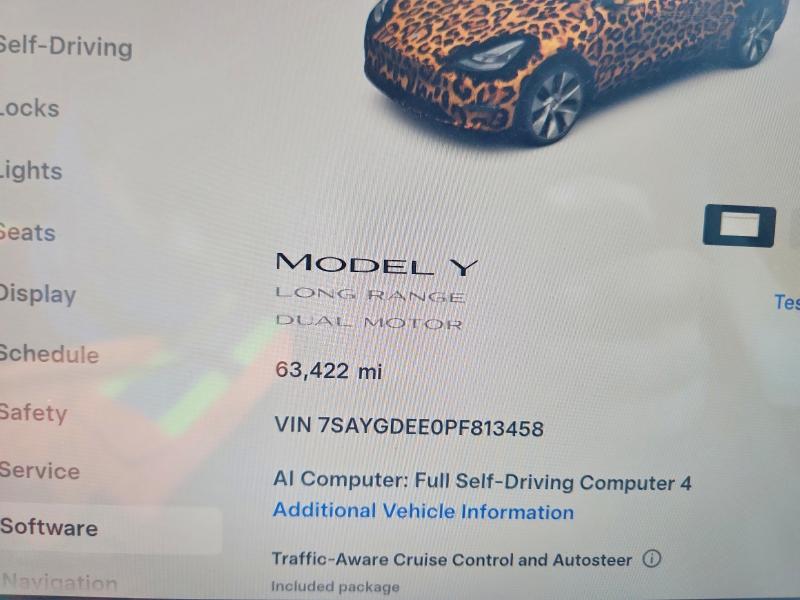 Продаж на аукціоні авто 2023 Tesla Model Y, vin: 7SAYGDEE0PF813458, номер лоту: 60315136