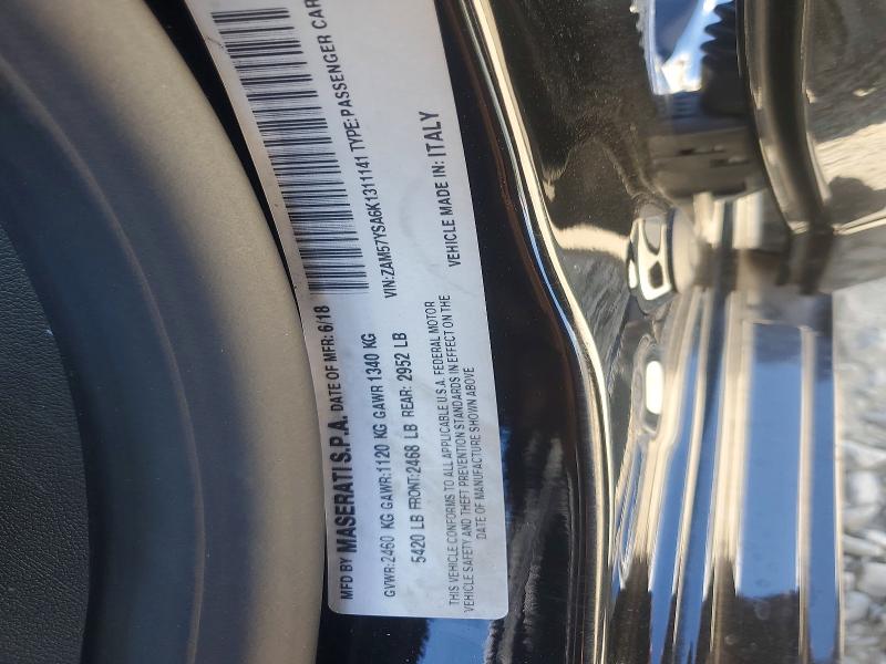 Aukcja sprzedaży 2019 Maserati Ghibli, vin: ZAM57YSA6K1311141, numer aukcji: 62340156