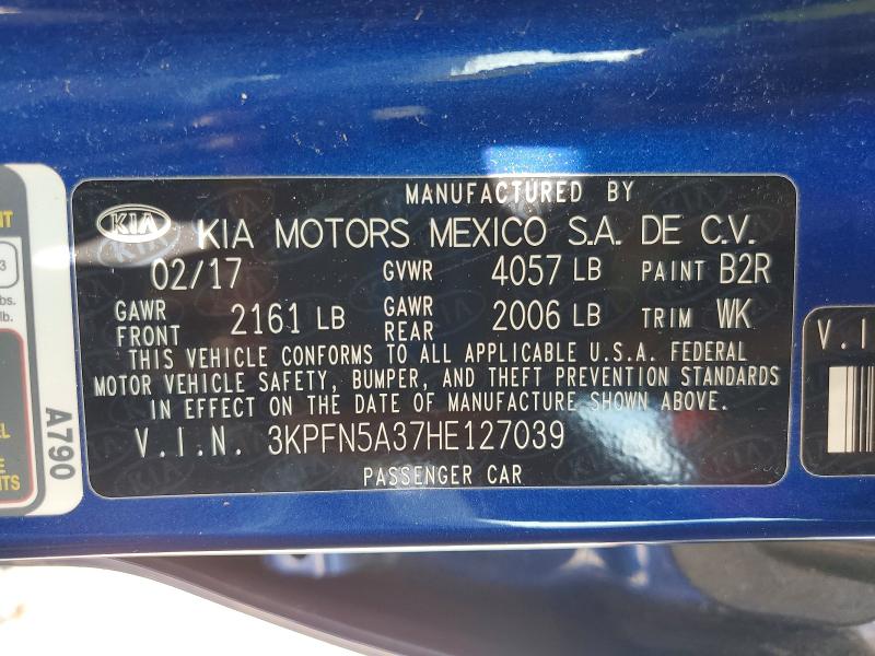 Продаж на аукціоні авто 2017 Kia Forte5, vin: 3KPFN5A37HE127039, номер лоту: 61599616