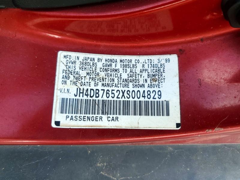 Aukcja sprzedaży 1999 Acura Integra, vin: JH4DB7652XS004829, numer aukcji: 63137236