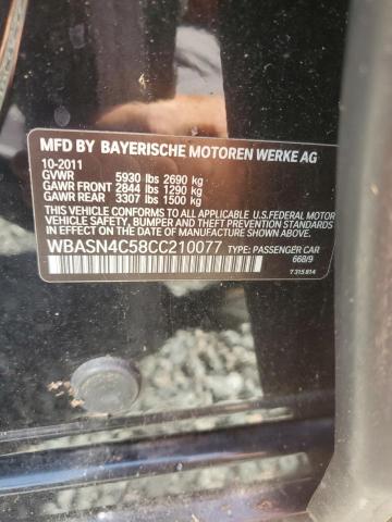 2012 Bmw 550 მანქანა იყიდება აუქციონზე, vin: WBASN4C58CC210077, აუქციონის ნომერი: 62337406