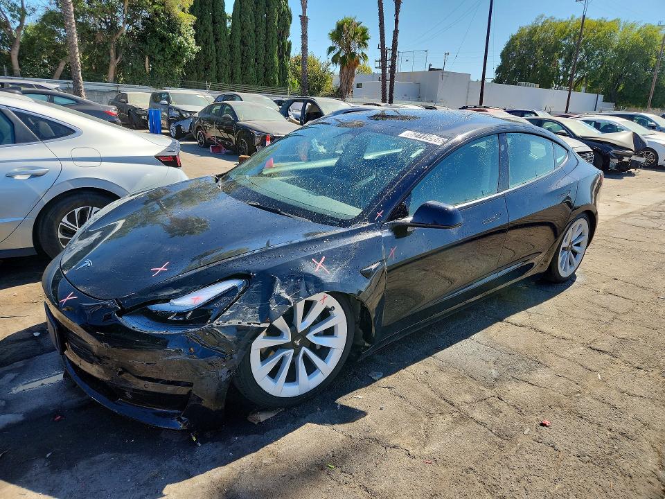 Продажа на аукционе авто 2022 Tesla Model 3, vin: 5YJ3E1EA2NF186140, номер лота: 62119866