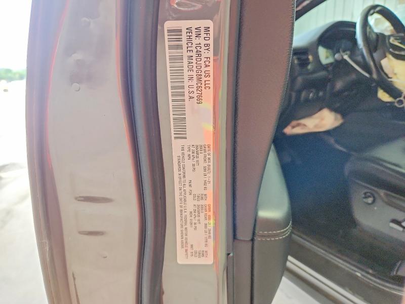Продаж на аукціоні авто 2021 Dodge Durango, vin: 1C4RDJDG8MC627669, номер лоту: 61793786