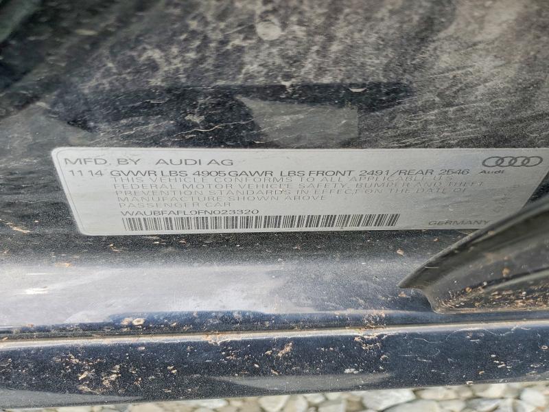 Aukcja sprzedaży 2015 Audi A4, vin: WAUBFAFL0FN023320, numer aukcji: 62946386