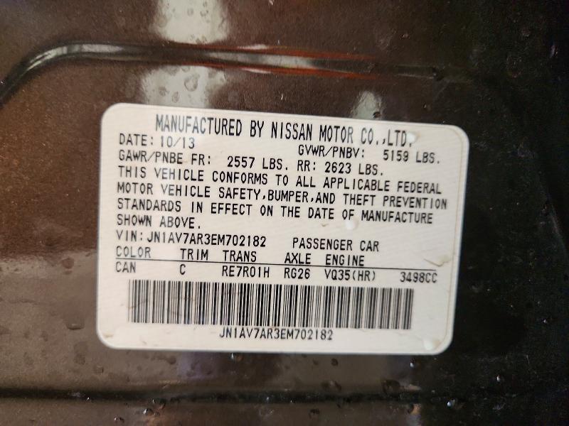 Продажа на аукционе авто 2014 Infiniti Q50 Hybrid, vin: JN1AV7AR3EM702182, номер лота: 59297866