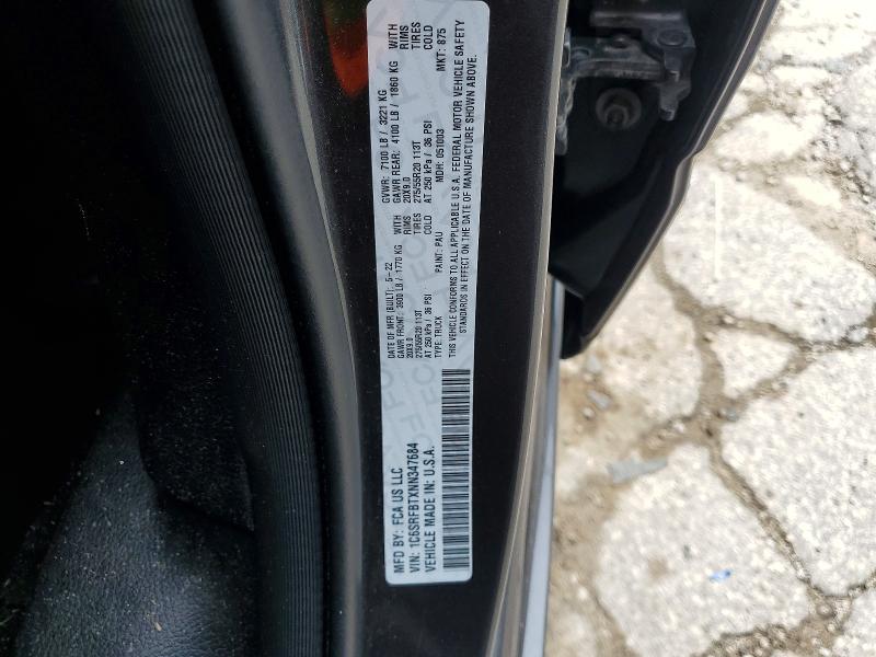 Aukcja sprzedaży 2022 Ram 1500, vin: 1C6SRFBTXNN347684, numer aukcji: 59832146