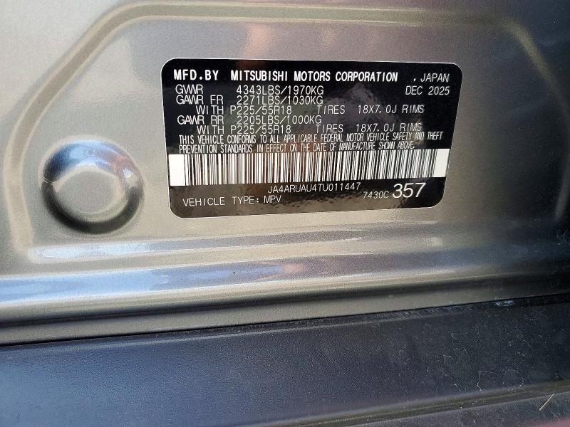 Aukcja sprzedaży 2026 Mitsubishi Outlander Sport, vin: JA4ARUAU4TU011447, numer aukcji: 61868086