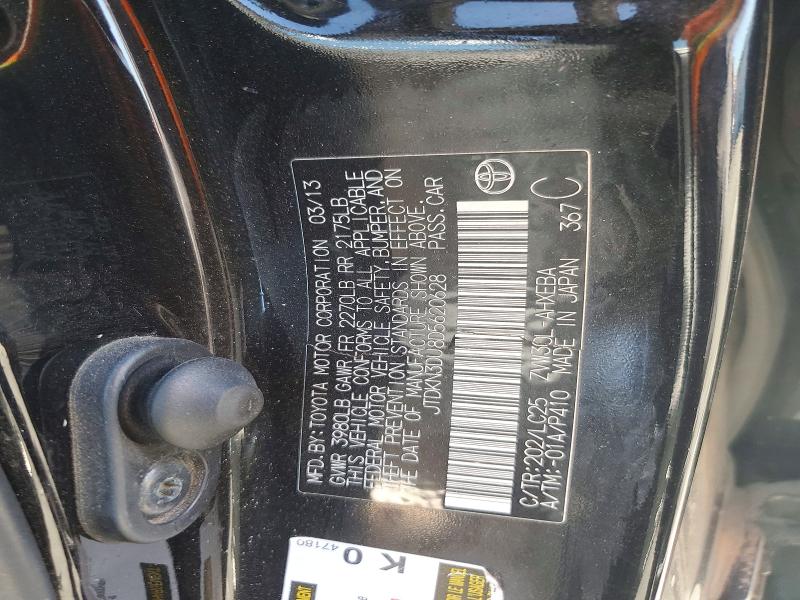 Aukcja sprzedaży 2013 Toyota Prius, vin: JTDKN3DU8D5620628, numer aukcji: 61688426