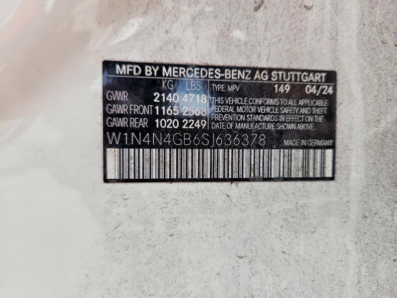 Продаж на аукціоні авто 2025 Mercedes-benz Gla, vin: W1N4N4GB6SJ636378, номер лоту: 63072366