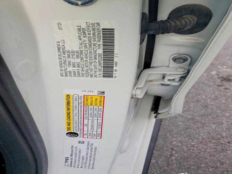 Продаж на аукціоні авто 2023 Honda Civic, vin: 19XFL2H89PE022992, номер лоту: 62805856